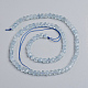 Natürliche Aquamarin Perlen Stränge G-E560-A03-4mm-2