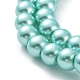 Backen gemalt pearlized Glasperlen runden Perle Stränge HY-Q003-6mm-32-2