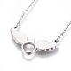 304 Stainless Steel Pendant Necklaces NJEW-E141-40-4