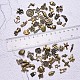 合金のチベット風チャーム  百の形  アンティークブロンズ  9~26x5~17x1~6mm  穴：1~2.5mm  約100個/袋 TIBEP-YW0001-07AB-7