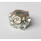 Alloy Rhinestone European Beads RB-Q139-01P-RS-1