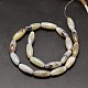 Rice Natural Dendritic Agate Bead Strands G-M257-20x8mm-18-2