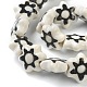 Perles de fleur en porcelaine faites à la main PORC-J008-06-4