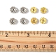 120 шт. 2-х цветные латунные бусины-разделители со стразами RB-FS0001-06-5