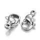 304 Stainless Steel Lobster Claw Clasps X-STAS-F182-01P-D-1