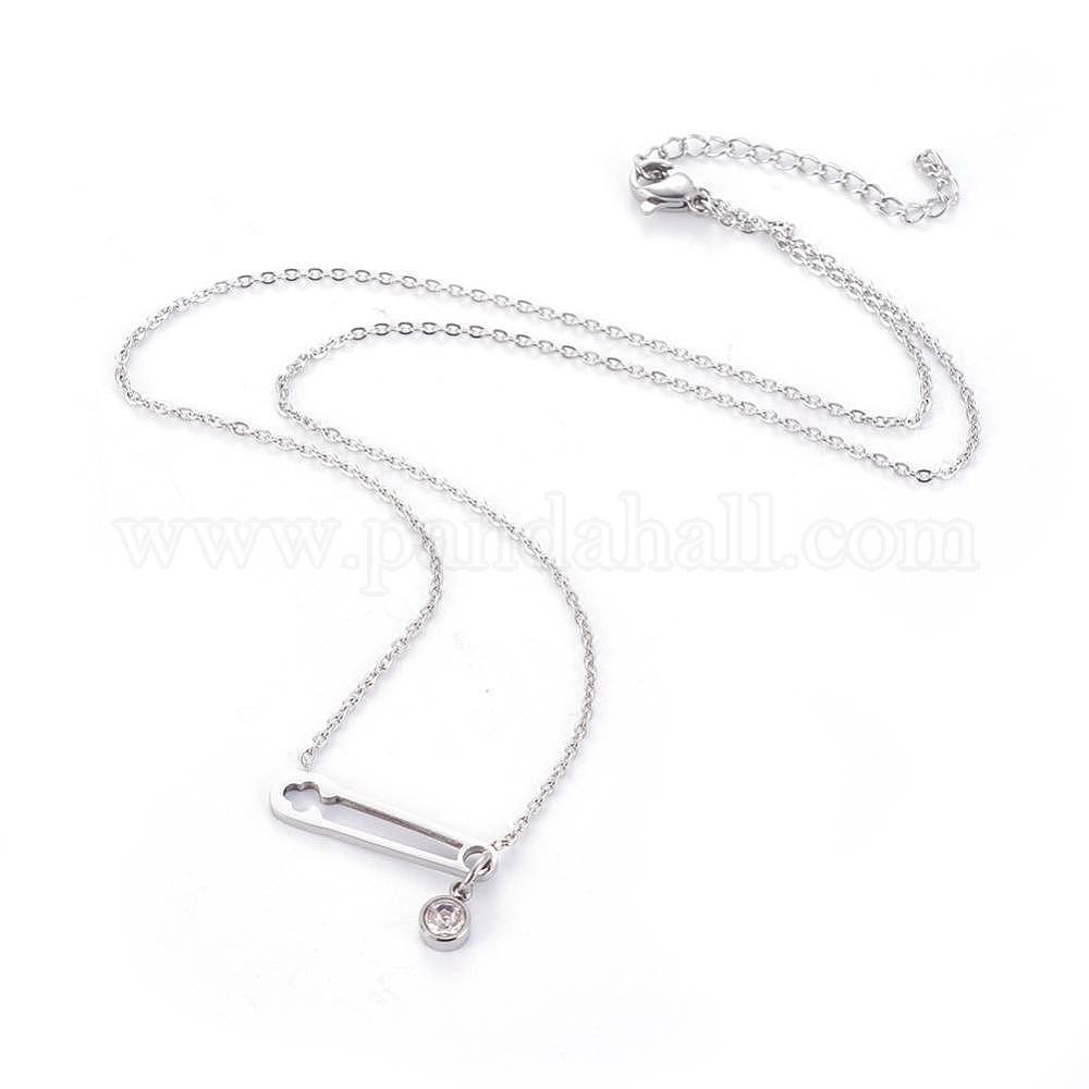 Collana a forma di coltello in acciaio al tanio nero per uomo