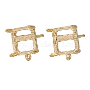 Медные серьги с гвоздиками KK-NH0001-14KCG