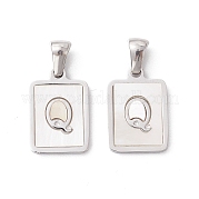 Подвески из нержавеющей стали 304 в форме ракушки STAS-G327-01P-Q