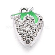 Rhinestone сплава и эмали подвески PALLOY-T092-42P-01