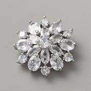 Латунные микро проложить куб кнопки циркония DIY-WH0888-807P-02