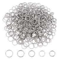 OLYCRAFT 15pcs Mini Split Rings 10/12/14mm Titanium Alloy Key Rings Double  Loops Keychain Jump Rings Rainbow Color Rings Connectors for Keychains