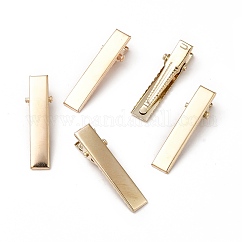 Ferro clip di capelli alligatore risultati, oro chiaro, 31x8x8mm