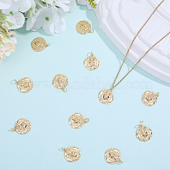 12 pièces pendentifs en laiton&nbsp;KK-BBC0024-99