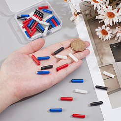 48шт 4-х цветные пластиковые наконечники для шнурков KY-PH0002-26