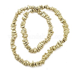 Гальванические нити из синтетических немагнитных гематитовых бусин G-H327-J01-01E