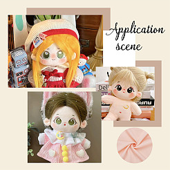 Ткань из кожи куклы из полиэстера DIY-WH0435-48C