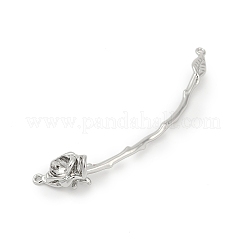 Латунные изогнутые стержни-цветочные соединители-подвески&nbsp;KK-P302-07P