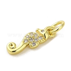 Подвески из настоящей 18-каратной позолоченной латуни с фианитами&nbsp;KK-M283-12B-01