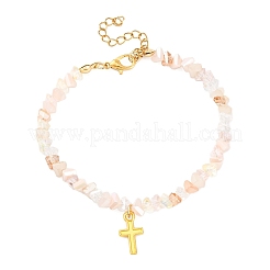 Bracelets à breloques croix en alliage&nbsp;BJEW-JB12323-03
