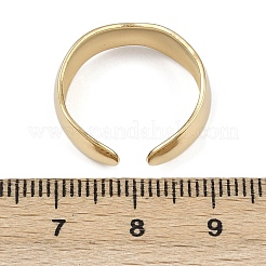 304ステンレススチールカフリング  イオンプレーティング（ip）  18KGP本金メッキ  6.5mm&nbsp;RJEW-D332-012C-G