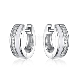 925 Серебряное кольцо серьги обруча NI6866