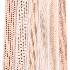 Opaque couleur unie imitation jade perles de verre brins&nbsp;EGLA-A044-P1mm-D05