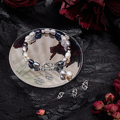 6 шт. 3 стиля 925 застежки S-образной формы из стерлингового серебра STER-ME0001-37