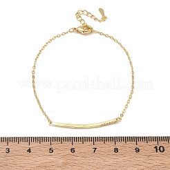 Braccialetti in ottone con micro pavé di zirconi trasparenti&nbsp;BJEW-E114-01B-G