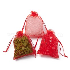 Organza-Geschenktüten mit Kordelzug&nbsp;OP-R016-9x12cm-01