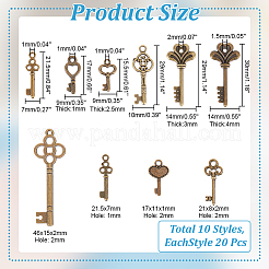 200шт 10 стиля подвески из сплава в тибетском стиле FIND-AR0004-31