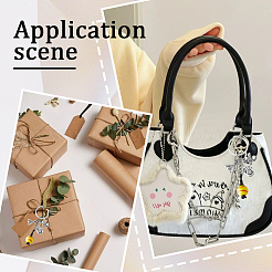 20шт брелок из сплава и дерева KEYC-SC0001-59A