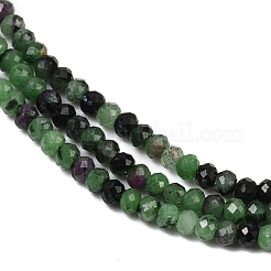 Натуральный рубин в цоизита бусин пряди G-NH0050-A01-01