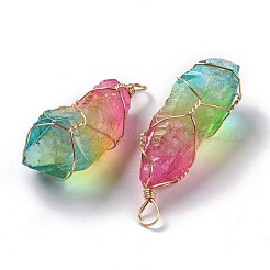 Подвески из натурального необработанного кварца&nbsp;G-C023-10