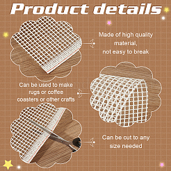 Ткань для вышивки крестиком из полиэстера и хлопка плотностью 3.75 карат.&nbsp;DIY-WH0588-32B