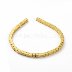 Гальванические немагнитная синтетический гематит бисер пряди&nbsp;G-C006-02G