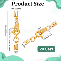 20 шт. латунные наконечники для шнура FIND-PH01476