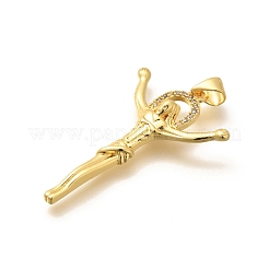 Религиозная тематика стойка покрытие латунь микропаве кубические циркониевые подвески KK-L226-007G-16