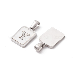 Muschelanhänger aus Edelstahl 304 mit Pavé-Fassung&nbsp;LS-STAS-G327-01P-Y