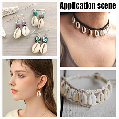 200 г 2-х цветных натуральных бусин из ракушек каури BSHE-AR0001-04