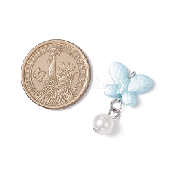 Непрозрачные акриловые подвески бабочки&nbsp;PALLOY-JF04289-01