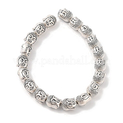 Тибетский стиль Будда голову сплава шарик нити X-TIBEB-O007-23-LF