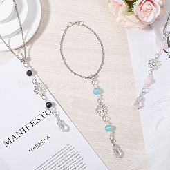 Подвеска из цветочного сплава&nbsp;AJEW-WH20018-12A