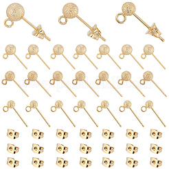 Messing Ohrstecker Zubehör&nbsp;KK-SC0007-33
