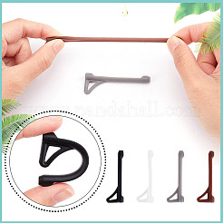 12 пара двухцветных силиконовых амбушюров для очков AJEW-GF0005-60