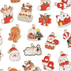 30шт 15 стиля подвески из сплава с эмалью&nbsp;ENAM-FS0003-52A