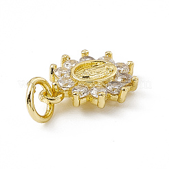 Латунные микро проложить кубического циркония подвески ZIRC-F132-36G