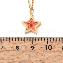 Геометрические подвески из нержавеющей стали 304 для женщин NJEW-M106-02B-G