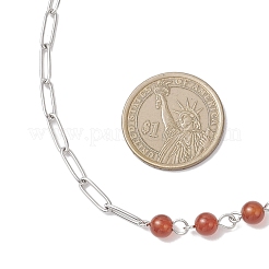 Ожерелья ручной работы из натуральных сердоликов NJEW-JN05500