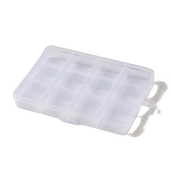 Прямоугольный полипропиленовый контейнер для хранения бусинок CON-F020-01