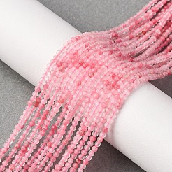 Природные родонит бисер нитей G-Z083-A01-2mm